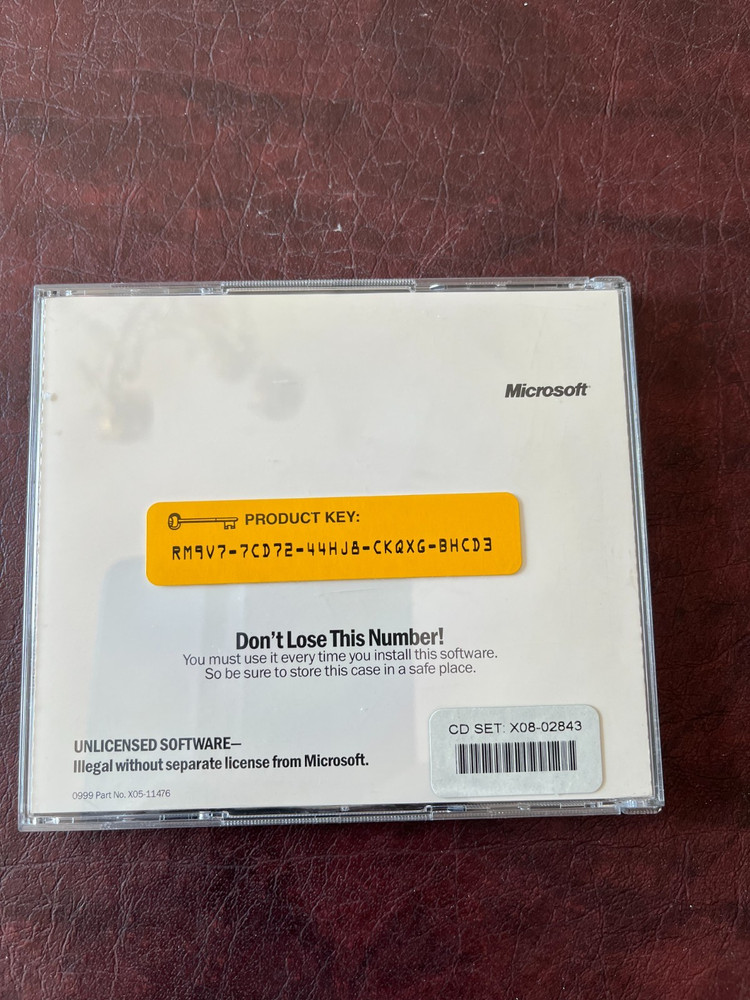 Microsoft Office XP Professional CD With Product Key Version 2002