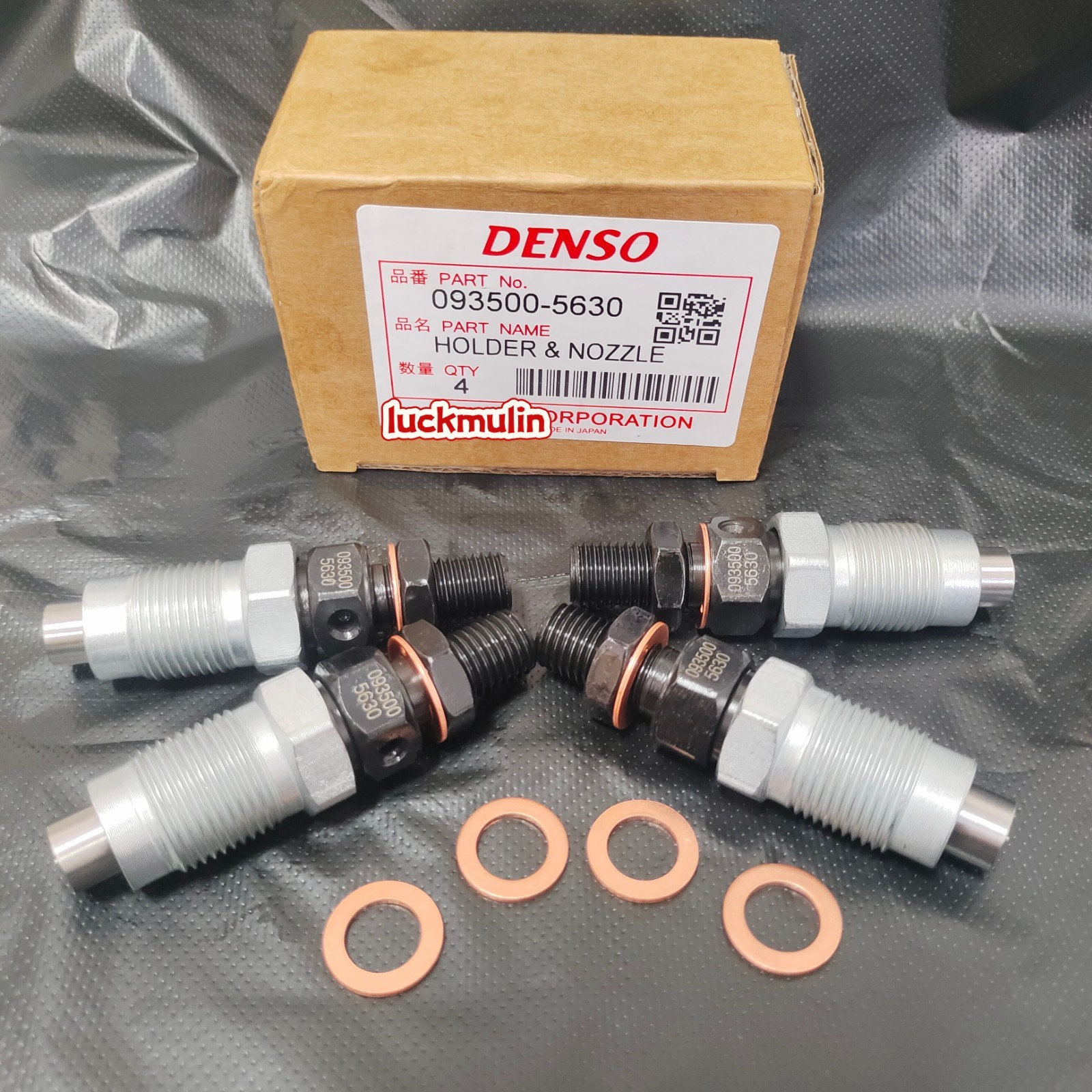 4PCS Fuel Injector 093500-5700 23600-69105 Fit for Toyota 1KZ-T 1KZ 093500-5630