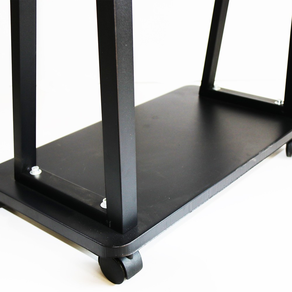12-Panel Large Freestanding Drying Rack Mobile Vertical and Page-turning Type