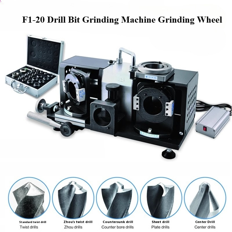 F1-20 Drill Grinding Machine 2-20mm 5 in 1 Automatic Drill Sharpener Full Set