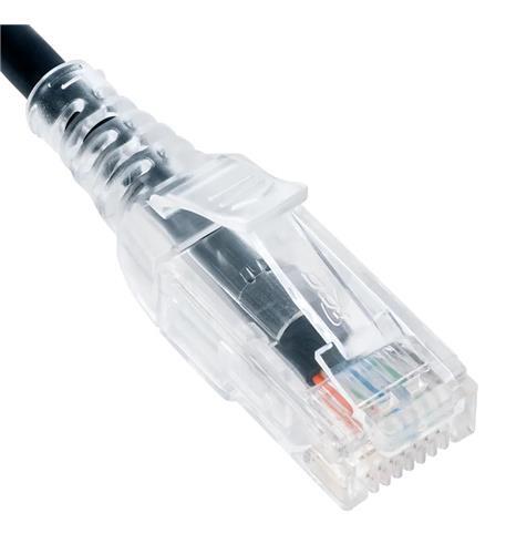 Icc ICPCSH20BK Patch Cord, Cat 6 Slim Clear 20ft Black