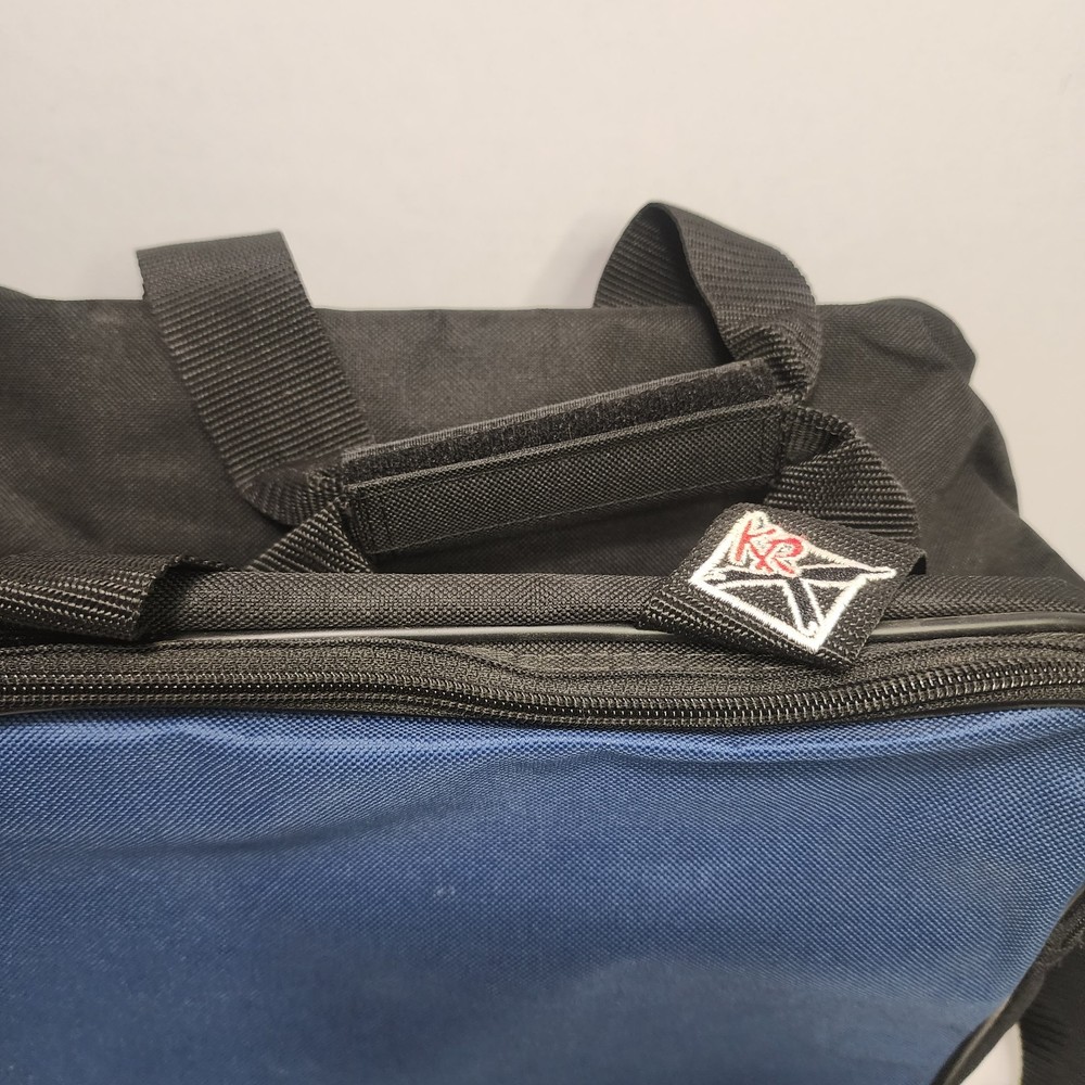 KR Strikeforce Blue / Black 1 Ball Bowling Bag w/Shoulder Strap - EUC