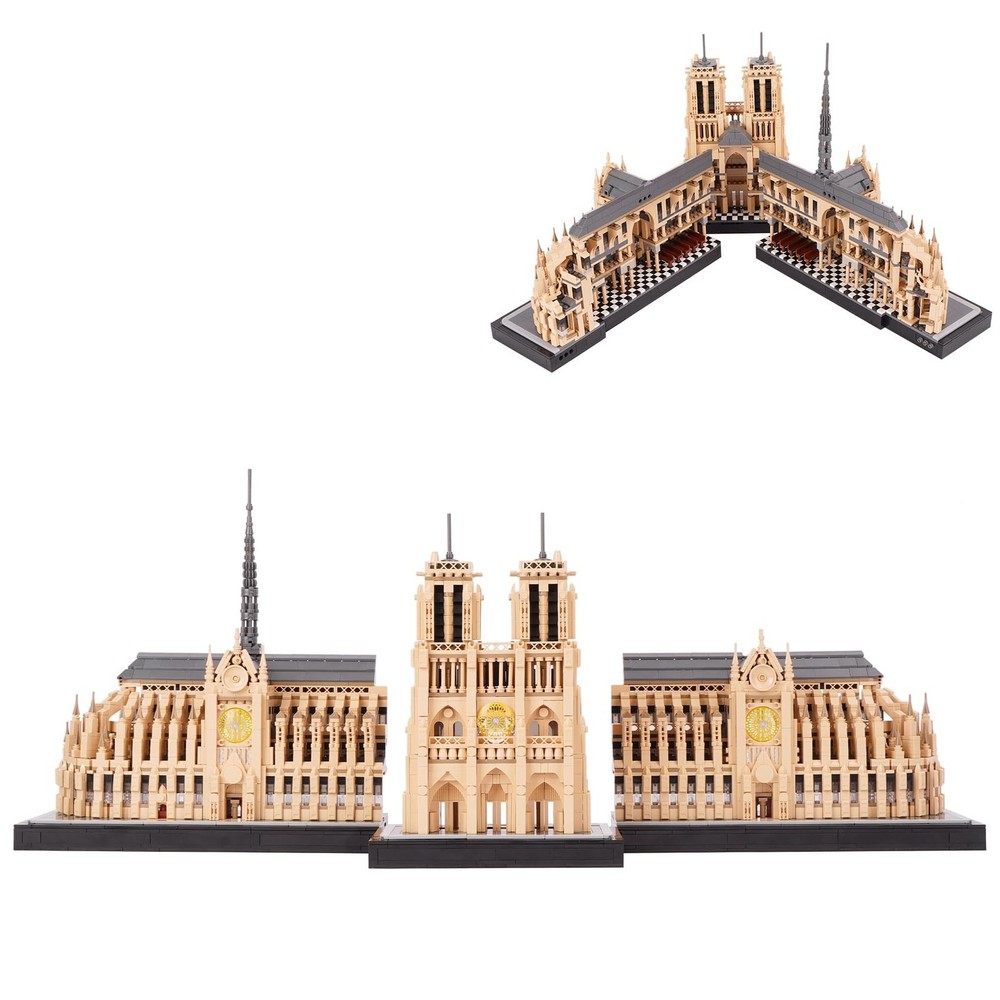 Architecture Notre-Dame de Paris Model Building Block Set, Openable Architect...