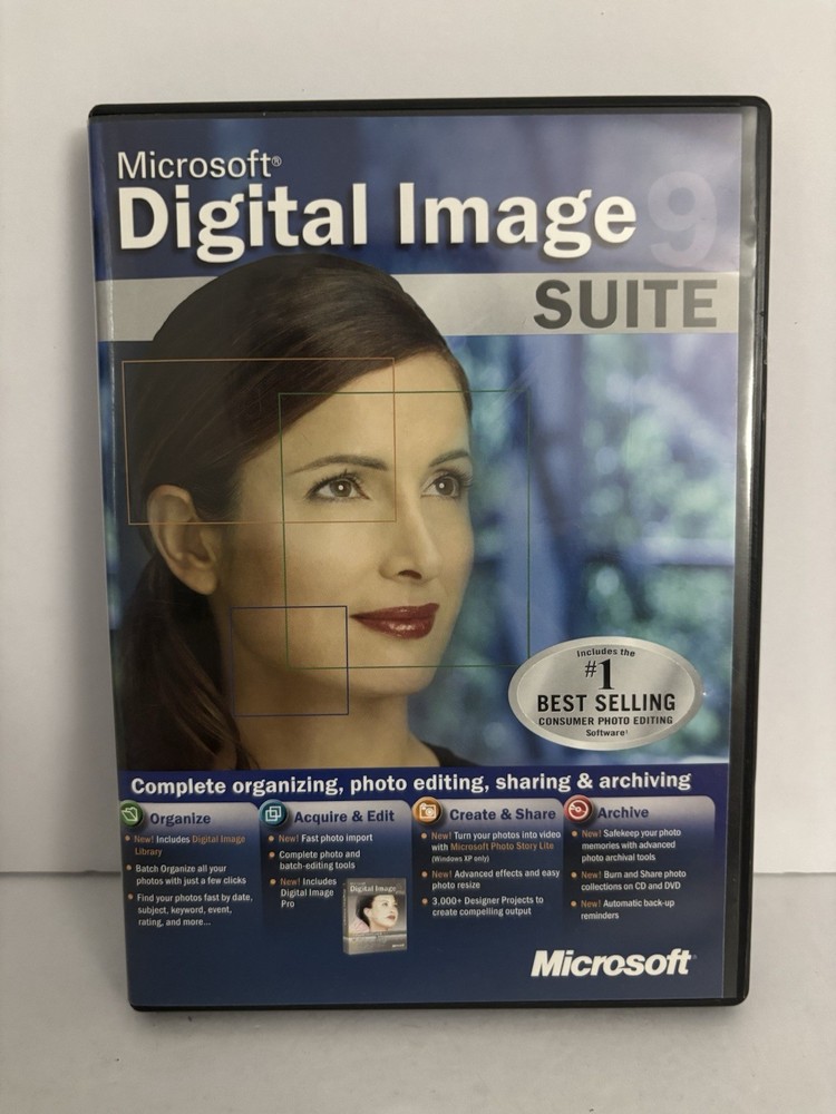 Microsoft Digital Image Suite 9 2003 For Windows 98/ME/2000/XP - Read Info