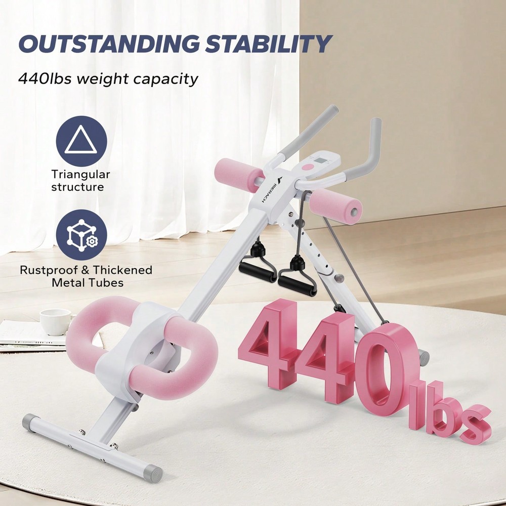 MERACH Ab Machine, Ab Workout Equipment, Adjustable Ab Trainer Machine-FGQA