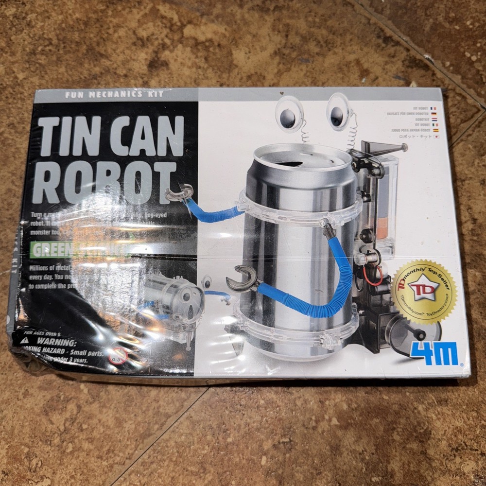 Green Science 4M TIN CAN ROBOT New Sealed Box