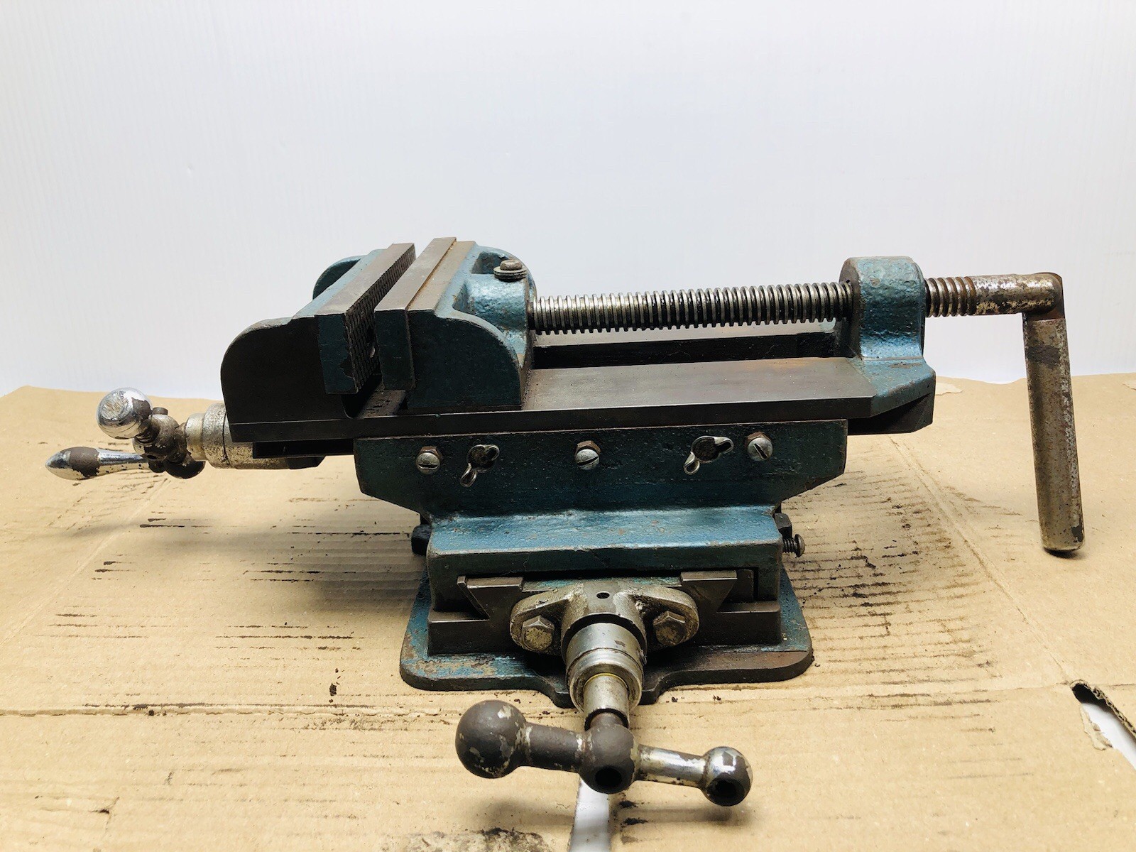 2 Way 6.5'' Drill Press X-Y Compound Vise Cross Over Slide Mill Milling Table