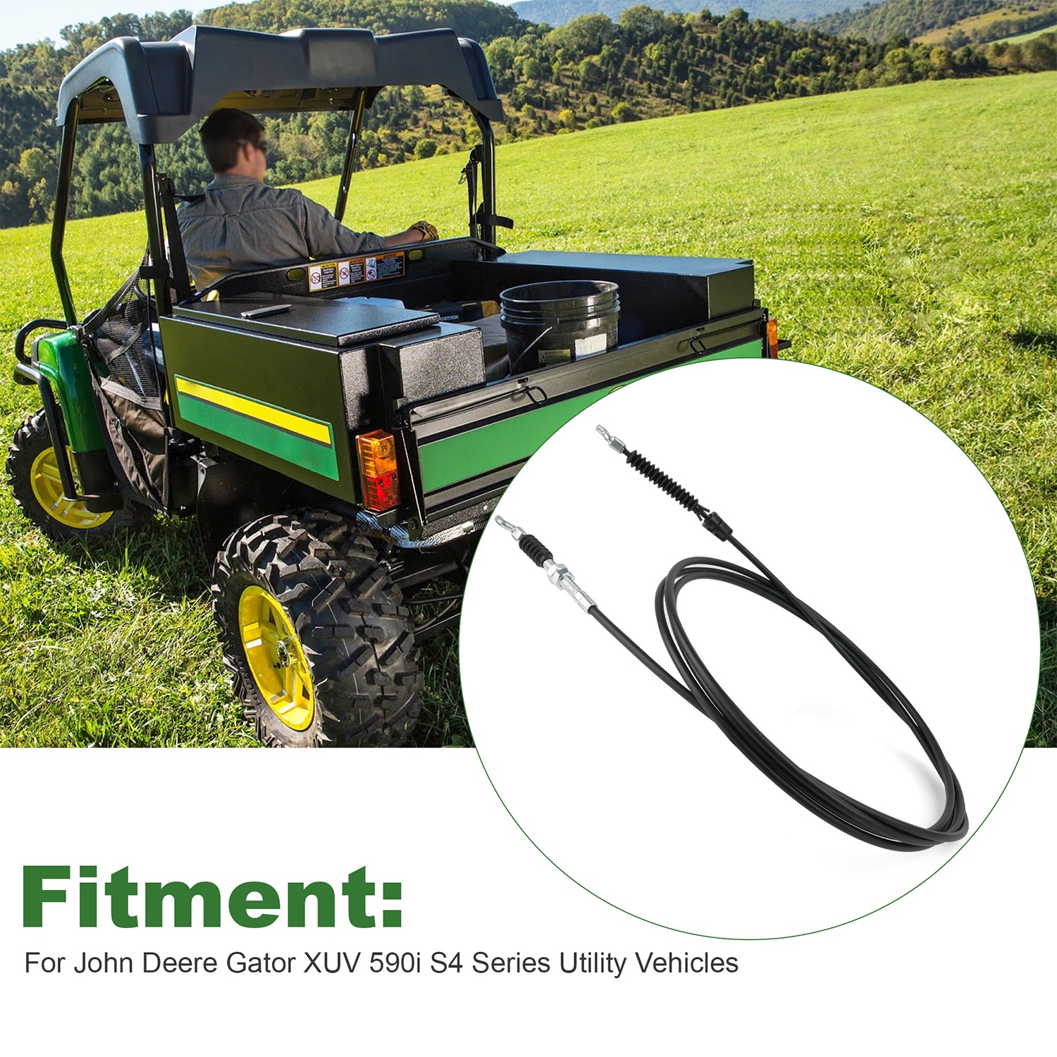 AM147990 Gear Shift Cable Replacement For John Deere Gator XUV 590i S4 Models