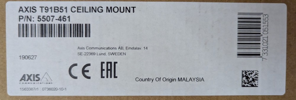 AXIS T91B51 Ceiling Mount 5507-461