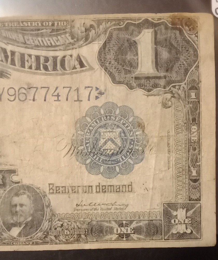 1899 black eagle silver certificate