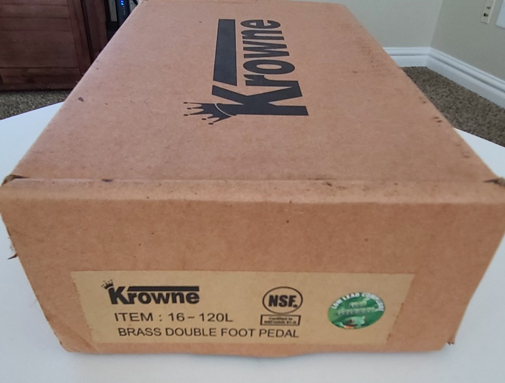 Krowne Brass Double Foot Pedal