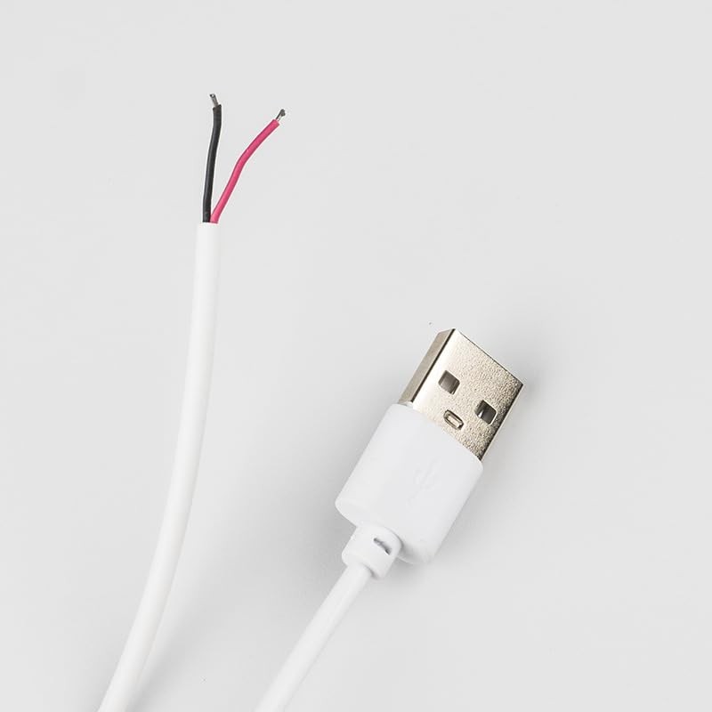 ThtRht 4 Pack USB Extension Cable with Switch On/Off 2 Pin Wire Black