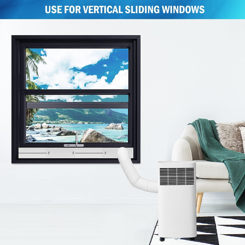 Portable Air Conditioner Window Kit with Coupler Adjustable Window Seal for AC U