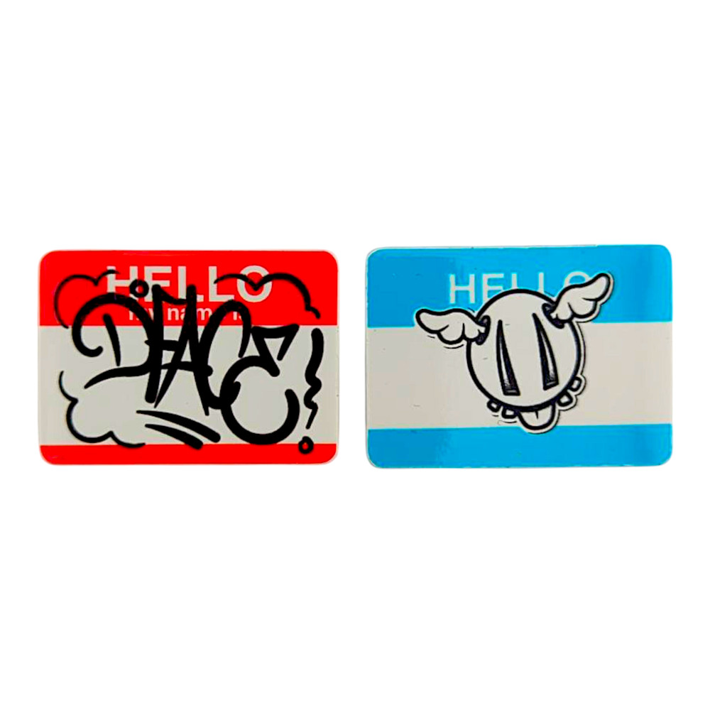 D*Face Hello My Name is Sticker Set