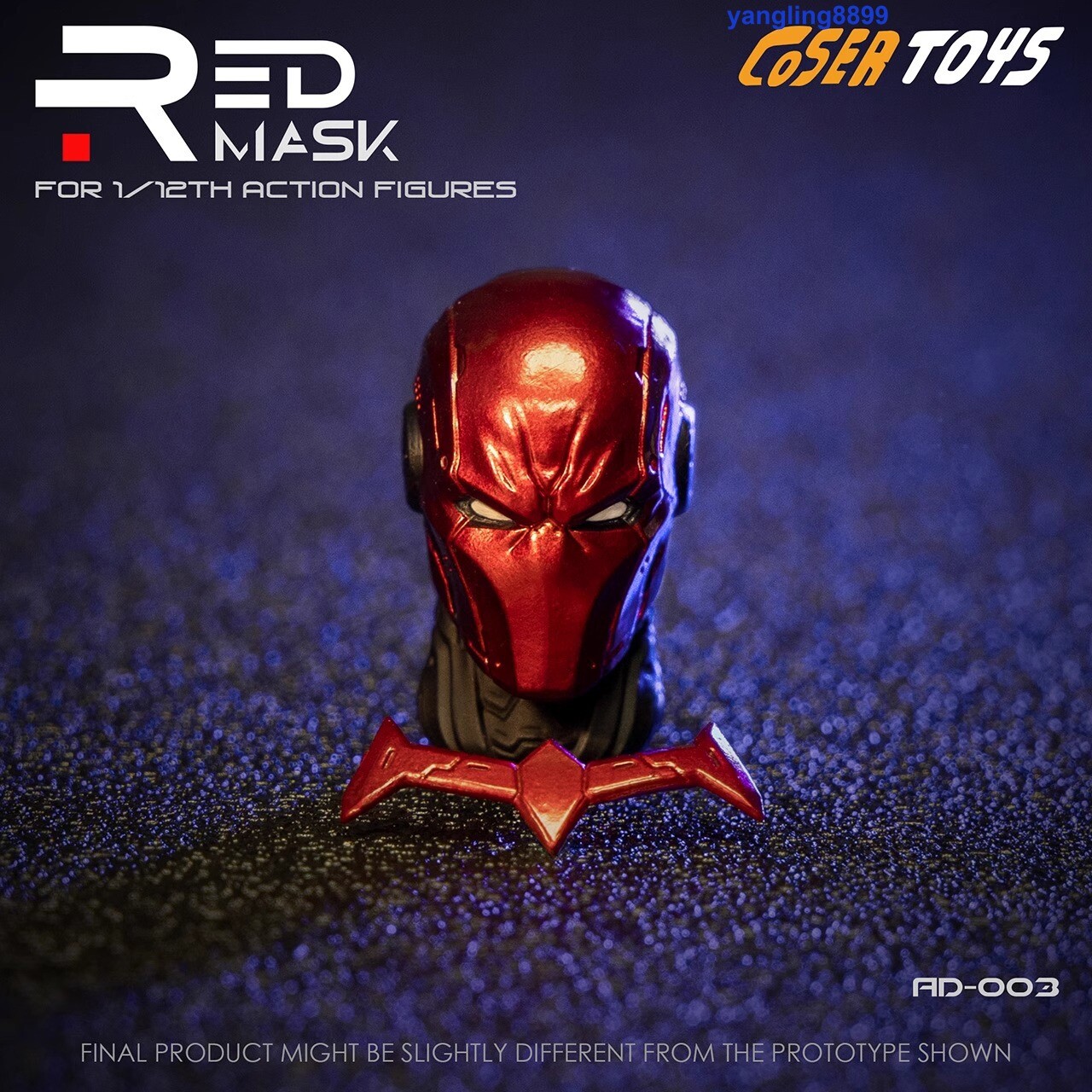 US! COSER TOYS Red Hood Jason Todd 1/12 Head Carving Action Figure Toy Head kits