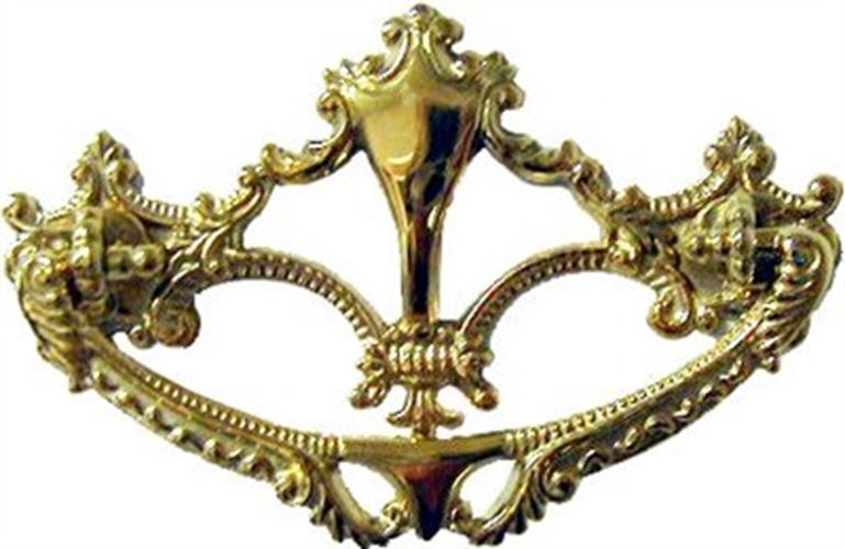 3" Victorian Style Triangle Bail Pull Cast Brass