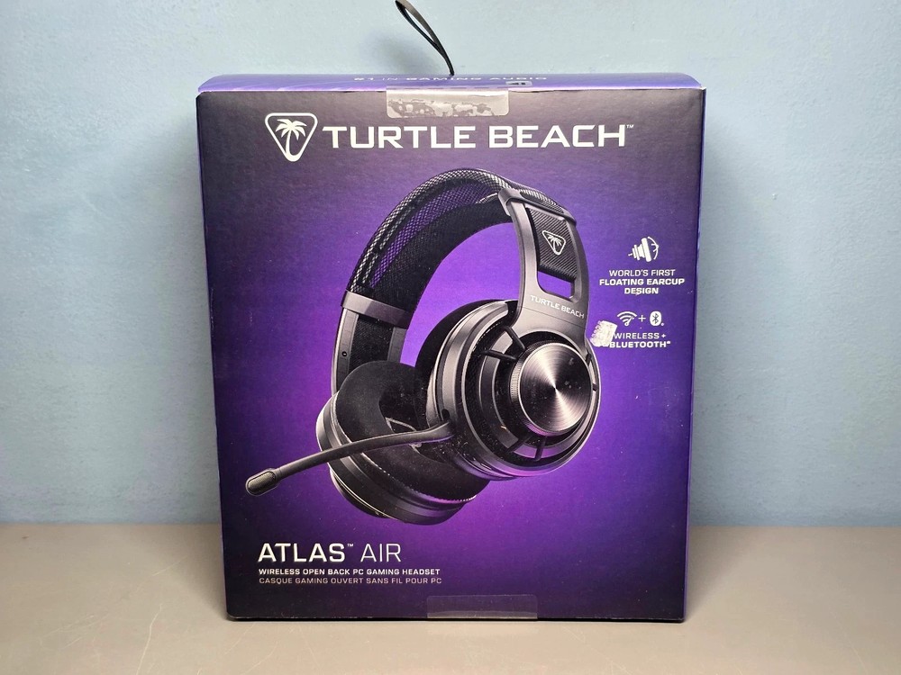 Turtle Beach Atlas Air Wireless Open Back PC Gaming Headset Wireless, Bluetooth