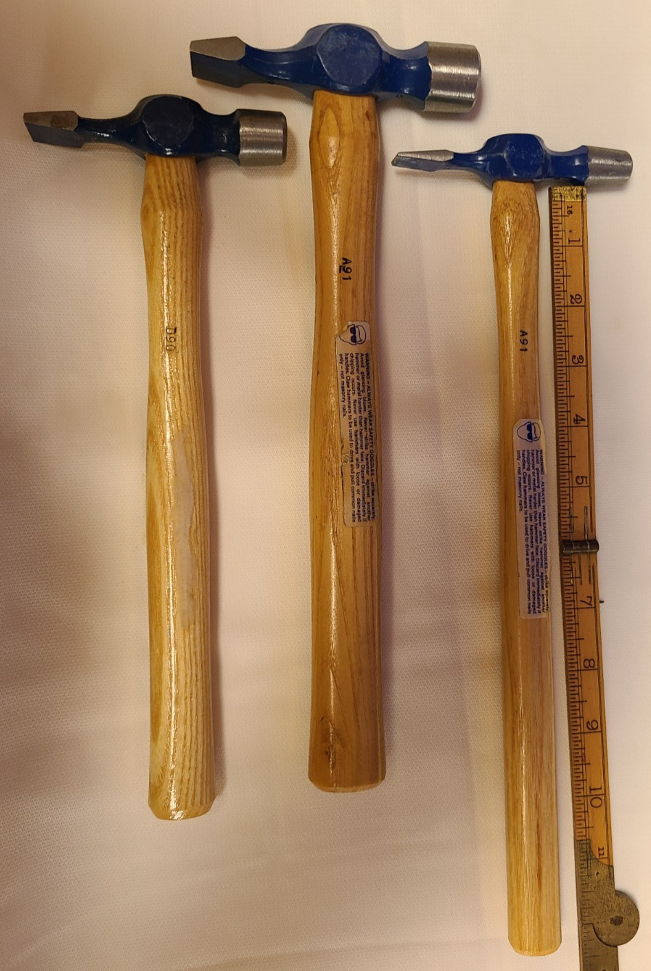 Marples Record Cross Peen Hammer Sheffield Eng. Set of 3