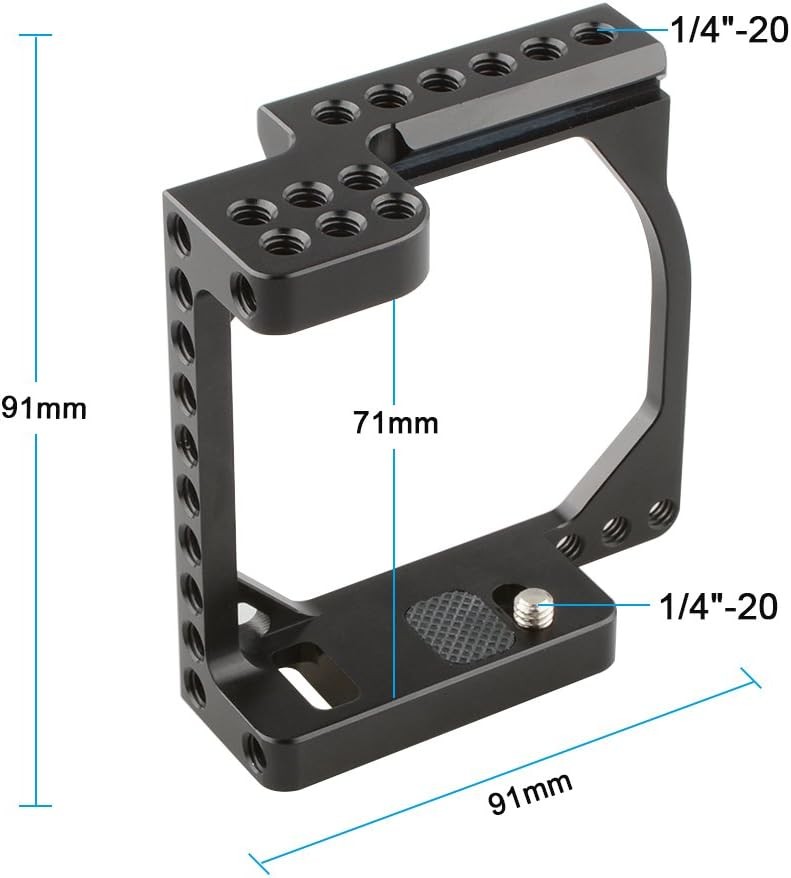 CAMVATE Tiny Cinema Camera Cage Kit for EOS-M - 1850 Black-2