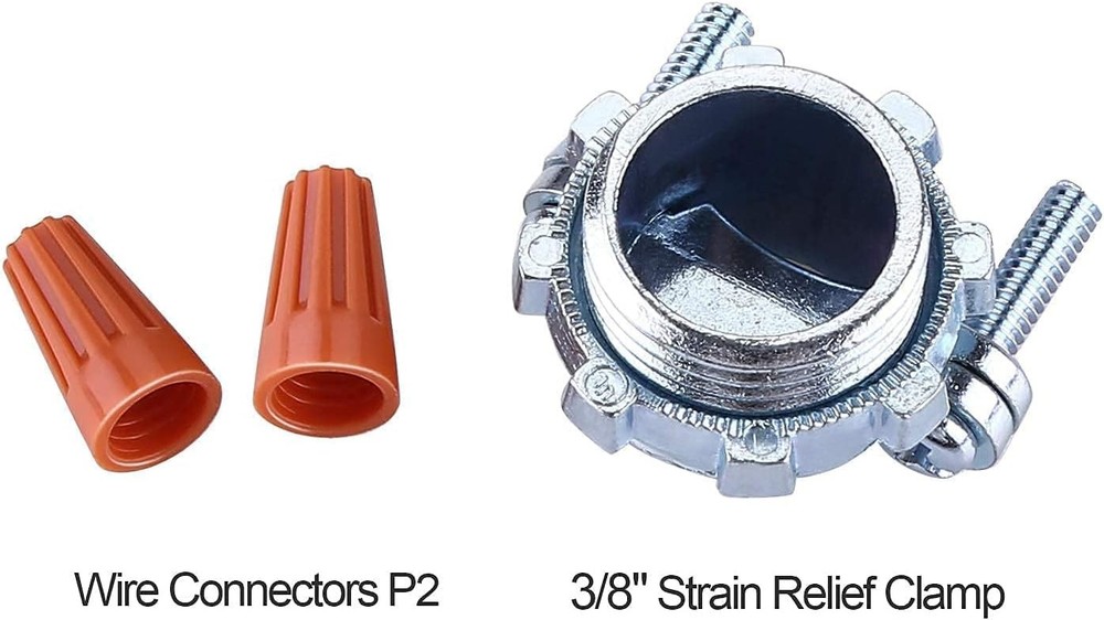 HK Bundle - 2 Items Garbage Disposal Air Switch Kit with Power Cord Kit