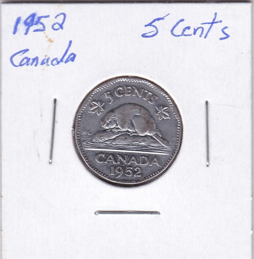 1952 Canada 5 Cents