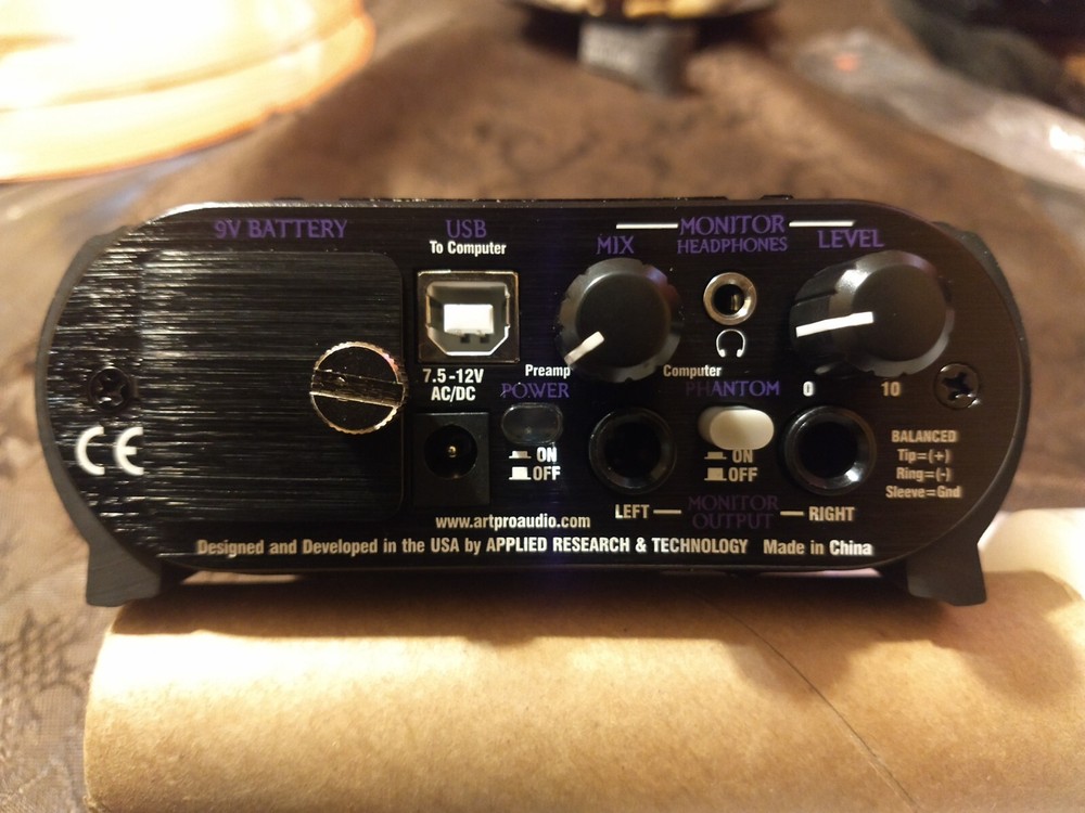 ART USB Dual Pre Two Channel Preamplifier/Computer Interface (USBDUALPREPS)