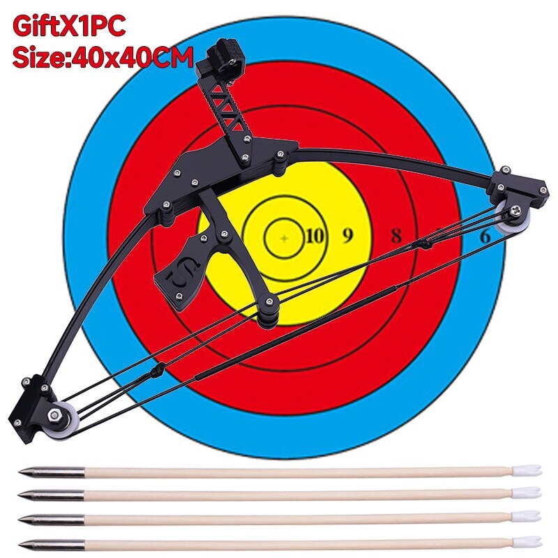 Archery Powerful Stainless Steel Bow Arrow Compound Bow Short Axis Triangle Bow