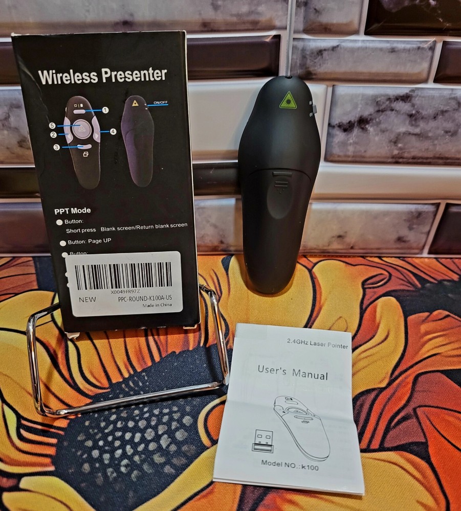 Power Point Presentation Wireless Laser Remote USB PPT PointerClicker NIB