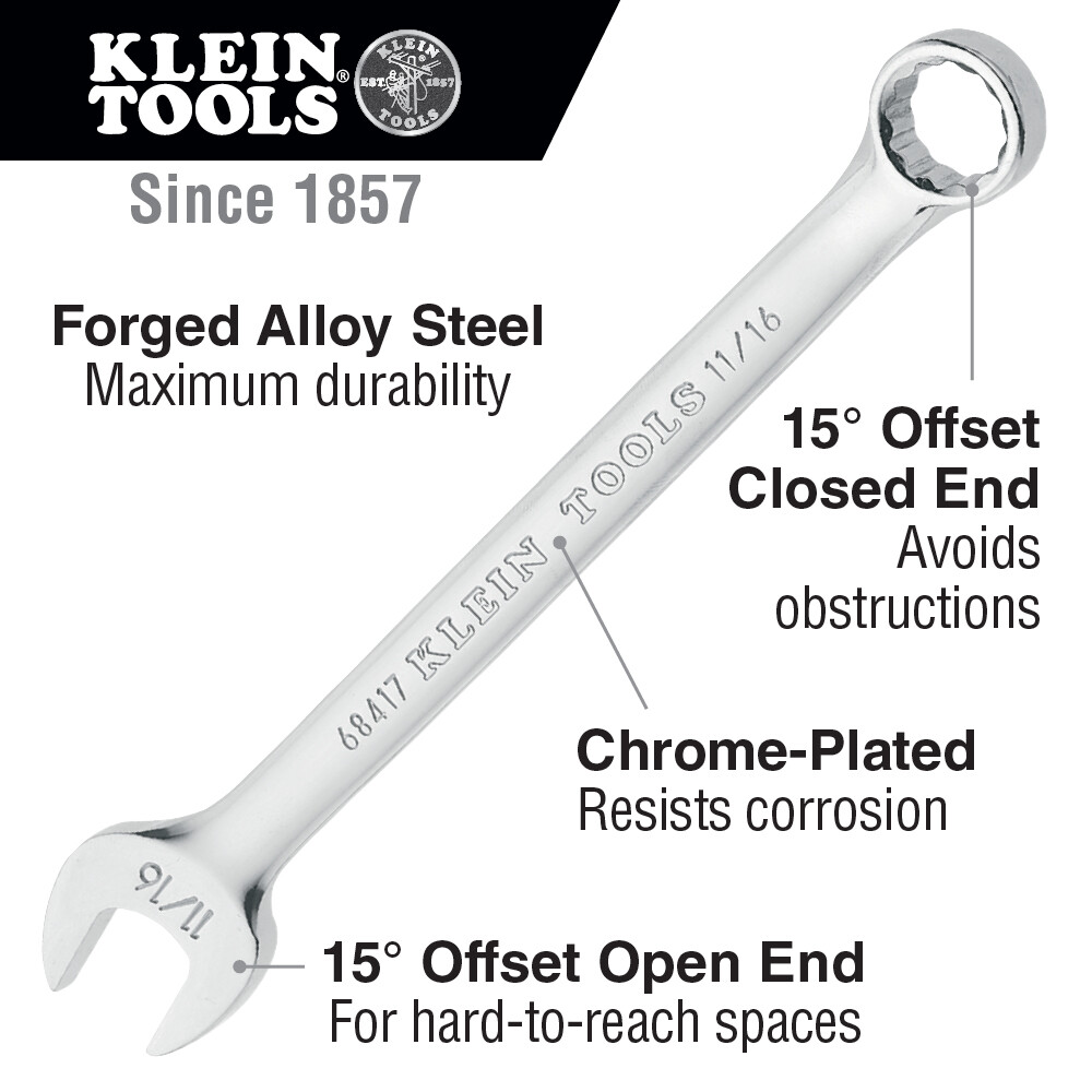 Klein Tools 68412 3/8-Inch Combination Wrench