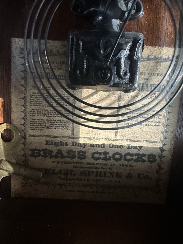 Welch Spring & Co. Clock Eight Day And One Day Clock