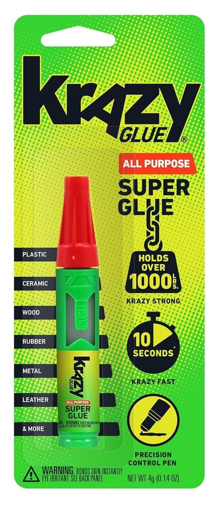 All Purpose Precision Control Superglue Pen 4g, Clear, Fast-Drying Adhesive, ...