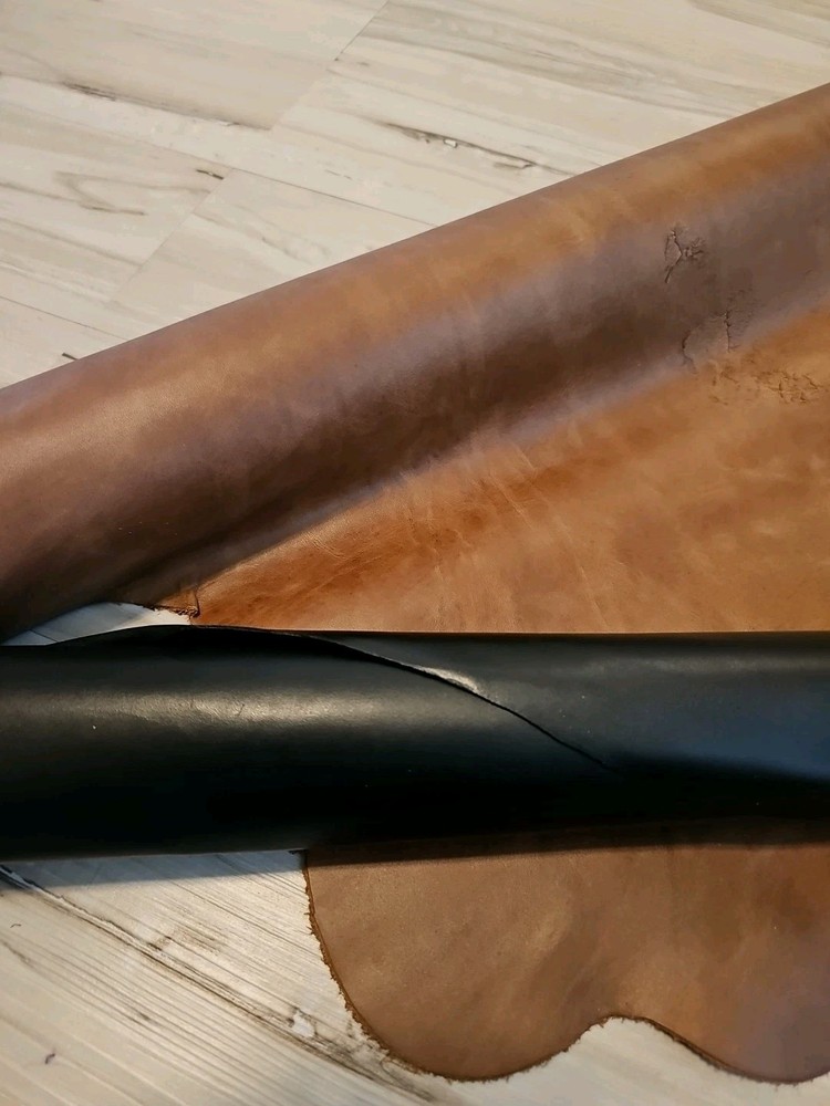 4-5oz CAMEL BROWN VEGETABLE TAN SMOOTH LEATHER HIDE PANEL,SHEET,SQUARE 22+s