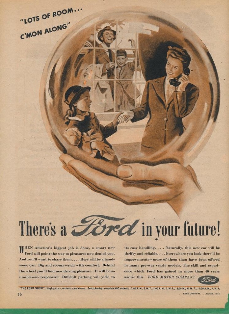 Magazine Ad - 1945 - Ford - World War 2 - (#3)