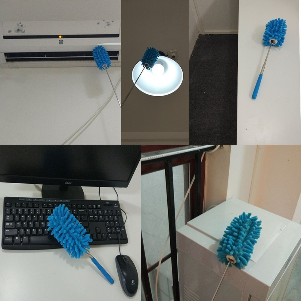 Microfiber Extendable Hand Dusters Washable Dusting Brush with Telescoping Po...