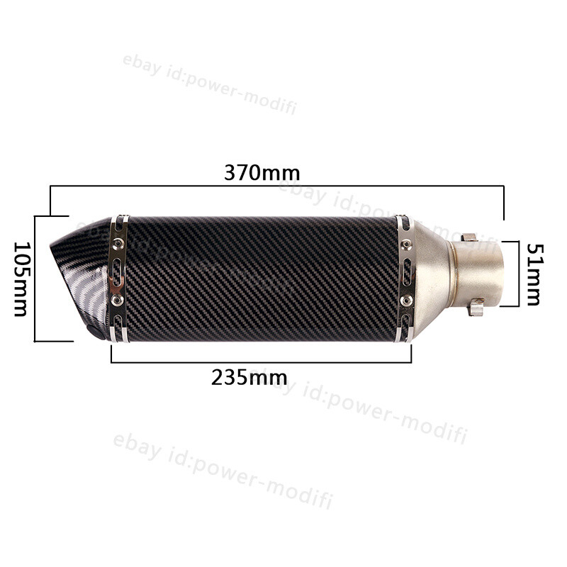 51MM For Yamaha YZF-R3 R25 MT-03 2016-2025 Steel Exhaust Muffler Mid Link Pipe