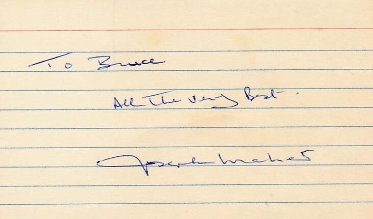 Joseph Maher- Signed Notecard (Irish Actor)