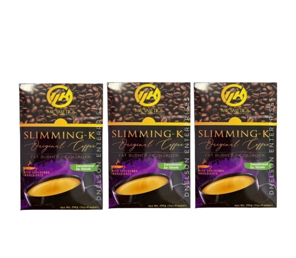 3 BOXES SLIMMING-K COFFEE COLLAGEN- 30 Day Challenge