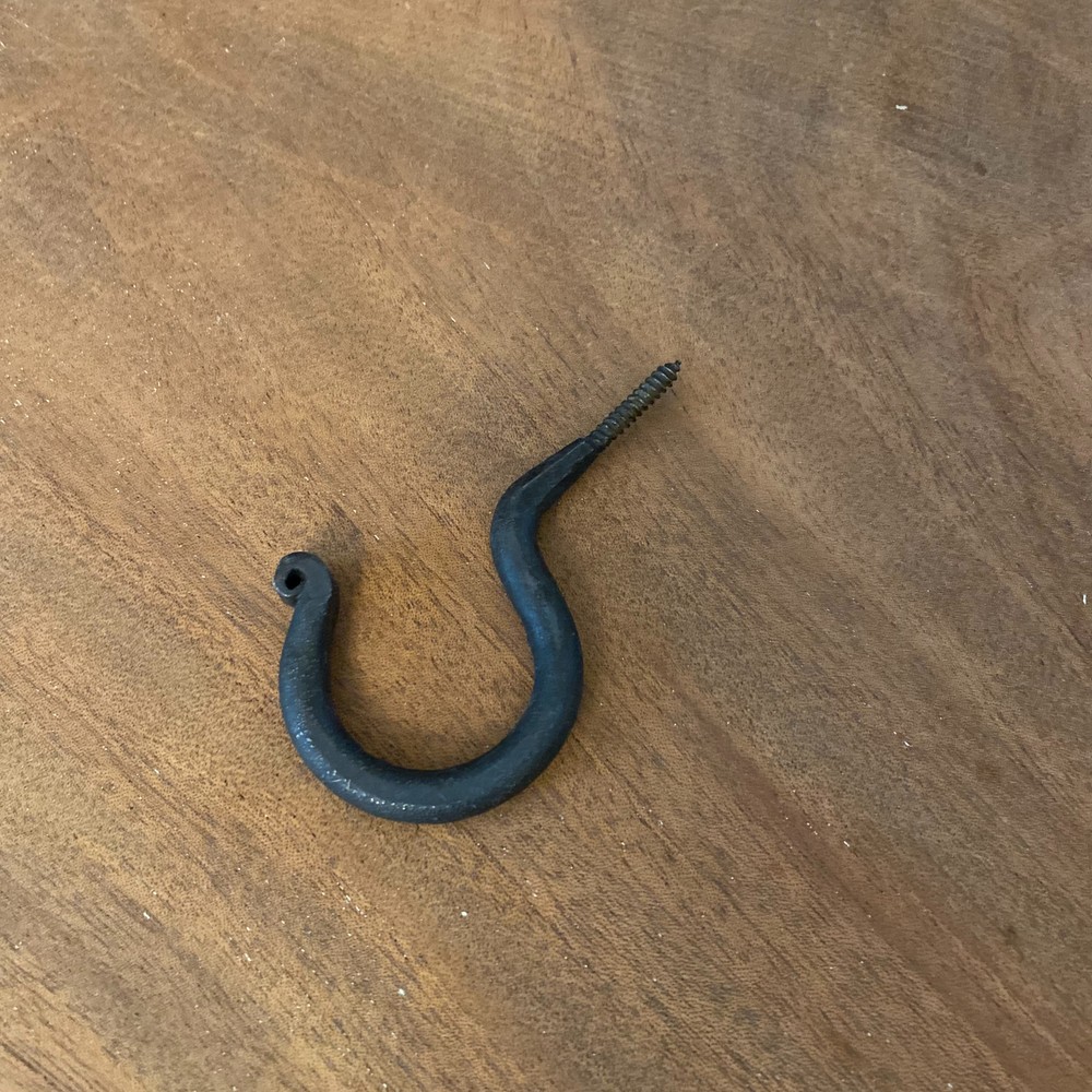 Screw In Hook metal Antique Iron mug hooks for kitchen ceiling hooks underside
