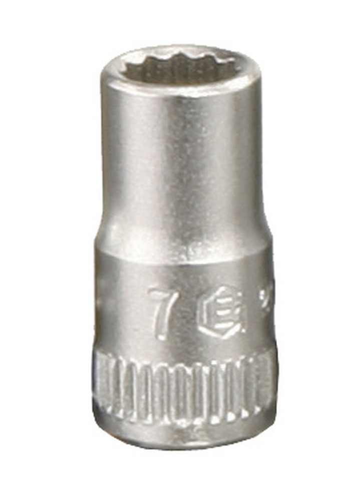 Genius Tools 1/4" Dr. 12mm Hand Socket (12-Point) - 232512