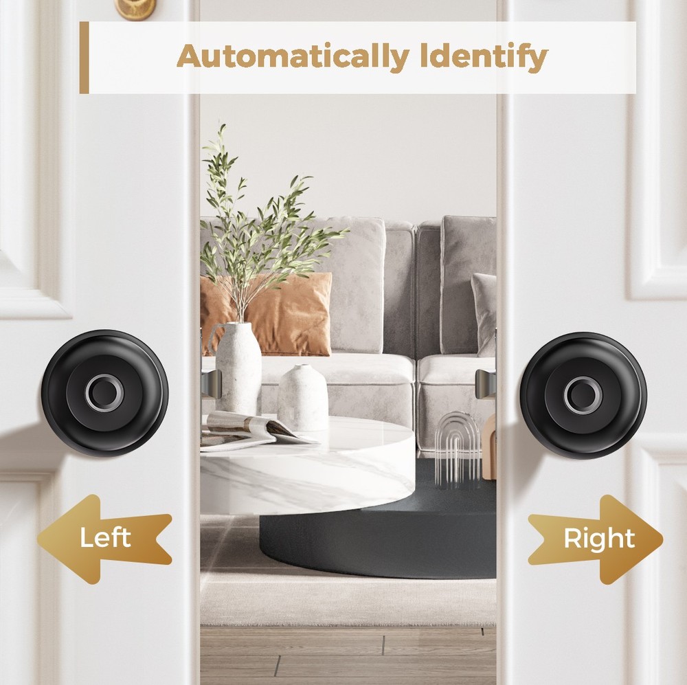 ARPHA Keyless Entry Smart Door Lock Fingerprint App Control Silent Mode Handle