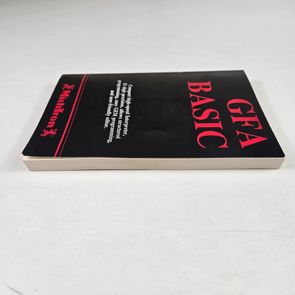 MichTron GFA BASIC Atari ST Programming Language Book 1986 2nd Edition PB