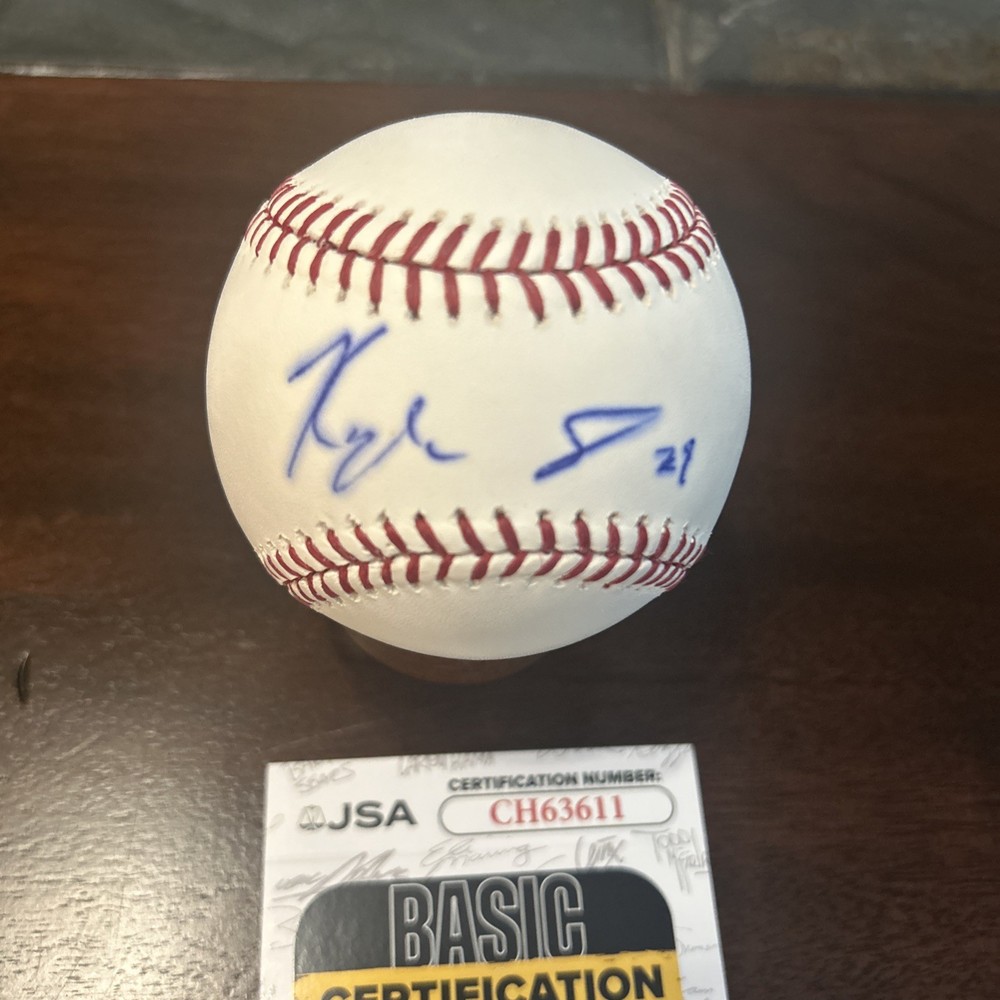 Kyle Jensen Signed Baseball. JSA CERT