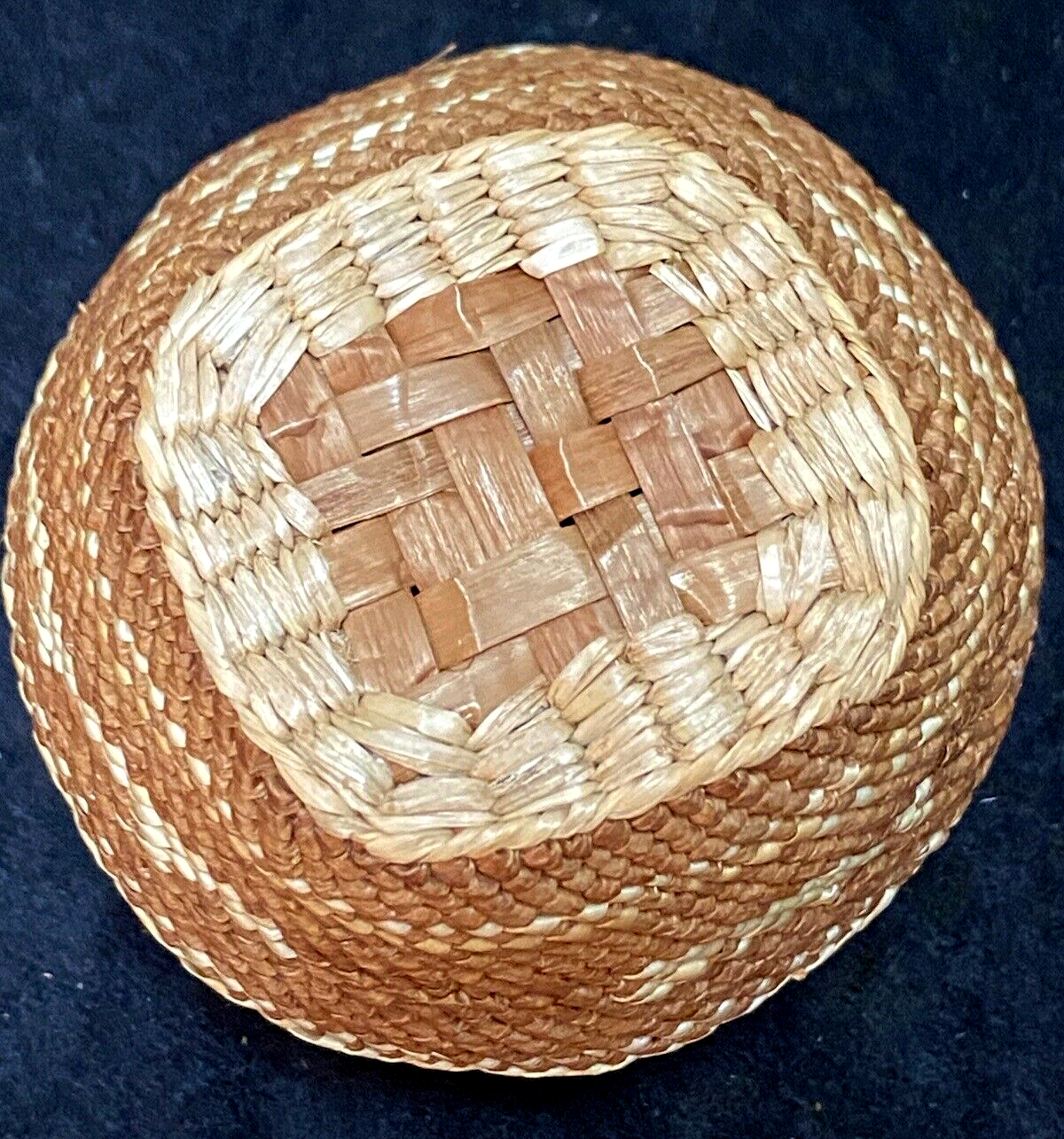 Northwest Coast Makah Indian Lidded Jar Basket