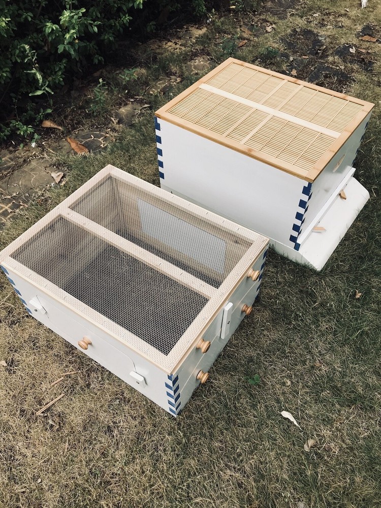 Big Auto Seep Beehive Honey Bee Hive Box Beekeeping Boxes + 7xPlastic Bee Frames