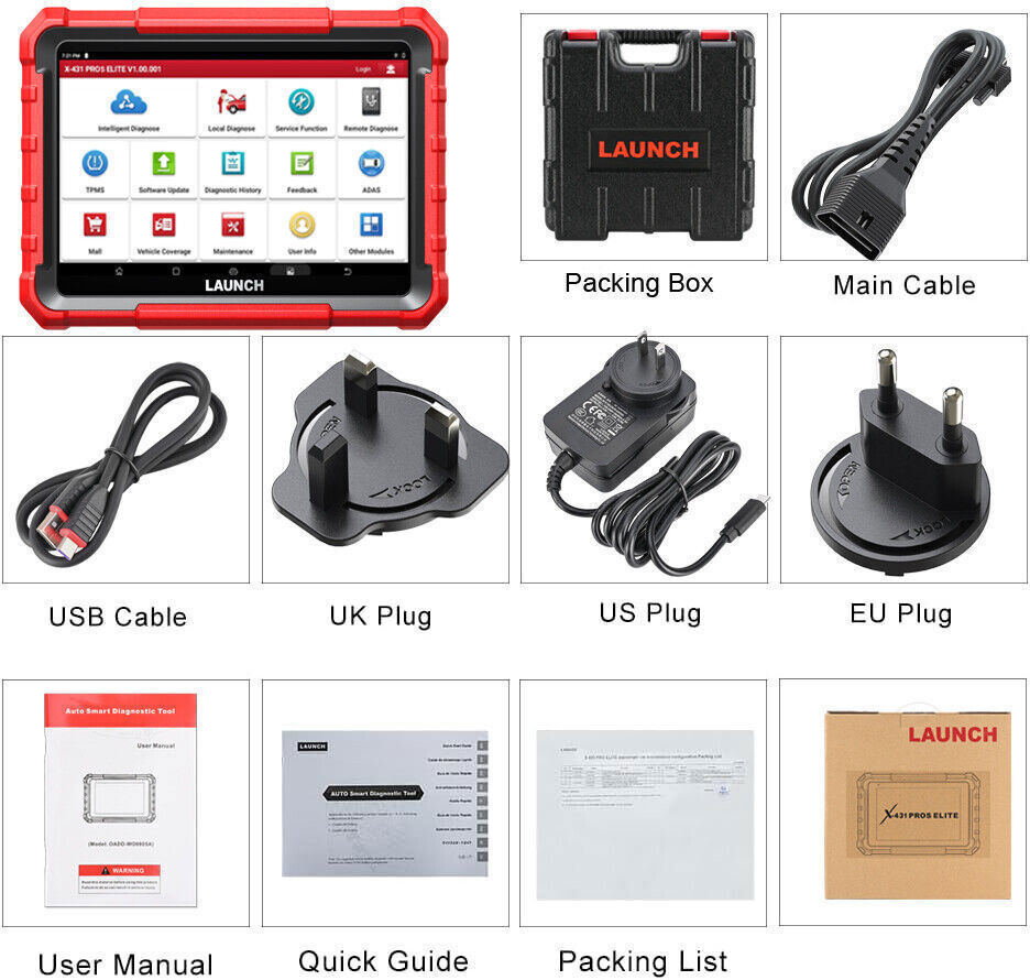 2026 Newest LAUNCH X431 Pro Elite V+ Bidirectional Car Diagnostic Scanner Coding