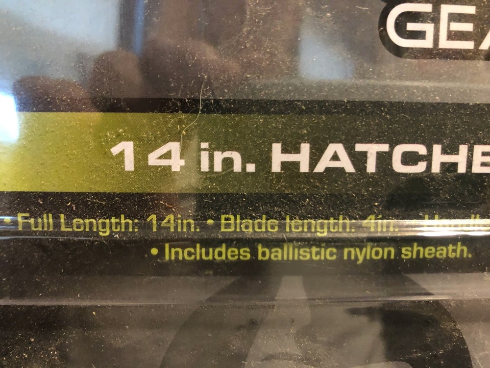 Gorilla Gear 14" Hatchet....New in Package