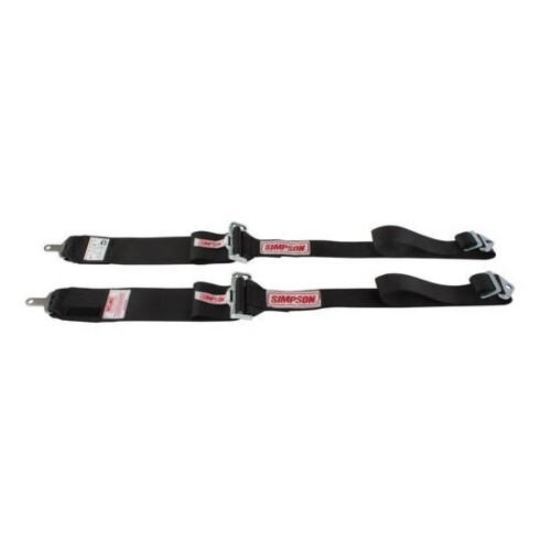Simpson 33010BK Individual Shoulder Harness Belts Single Strap (Black)