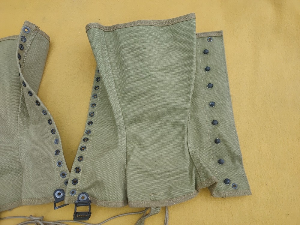 WWII FRASER PRODUCTTS LEGGINGS 6-7-43 MILITARY NOS