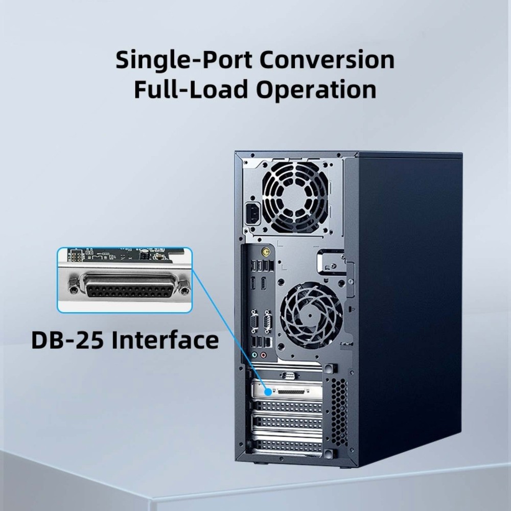 PCI-Express single parallel port Adapter Card supports EPP, ECP Parallel Port