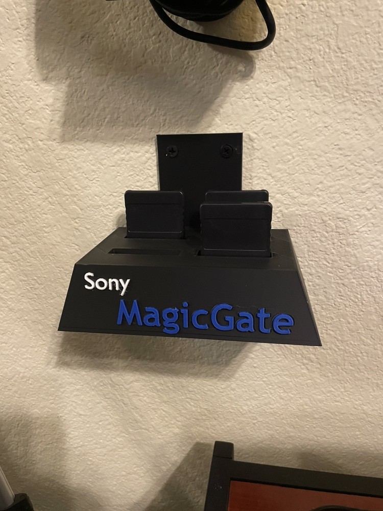 Playstation 2 Memory Card Display (Optional Wall Display) - USA MADE